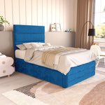 Havana Kids Divan Bed - Blue Plush Velvet