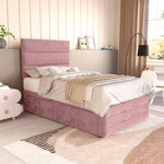 Havana Kids Divan Bed - Pink Plush Velvet