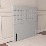 Kingston Floor Standing Headboard - Silver Linoso