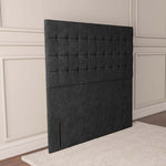 Kingston Floor Standing Headboard - Black Naples