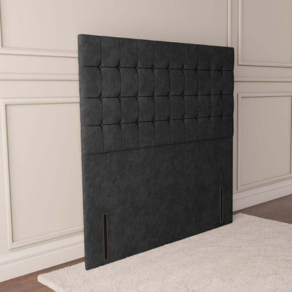 Kingston Floor Standing Headboard - Black Naples