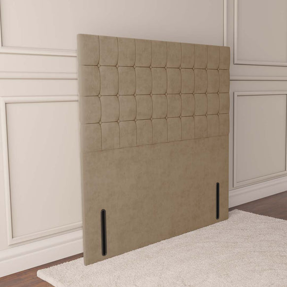Kingston Floor Standing Headboard - Mink Plush Velvet