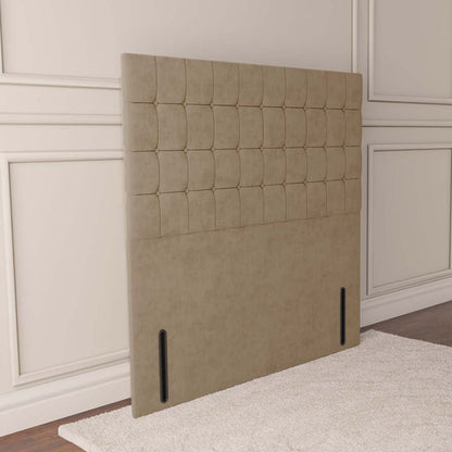 Kingston Floor Standing Headboard - Mink Plush Velvet