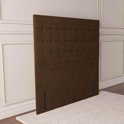 Kingston Floor Standing Headboard - Mocca Plush Velvet