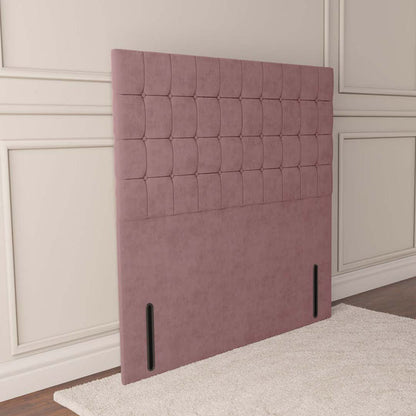 Kingston Floor Standing Headboard - Pink Plush Velvet