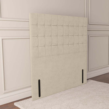 Kingston Floor Standing Headboard - Cream Plush Velvet