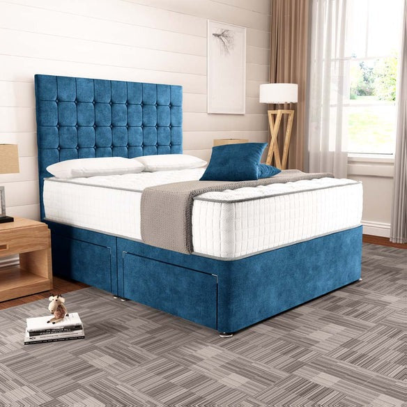 Kingston Divan Bed - Blue Coniston