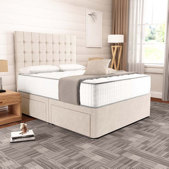 Kingston Divan Bed - Cream Naples