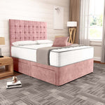 Kingston Divan Bed - Pink Coniston