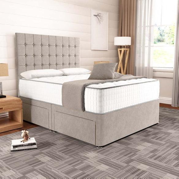 Kingston Divan Bed - Seal Grey Naples