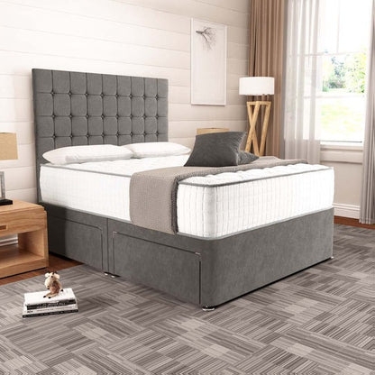 Kingston Divan Bed - Slate Grey Naples