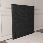 Lancaster Floor Standing Headboard - Black Chenille