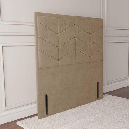 Lancaster Floor Standing Headboard - Mink Plush Velvet