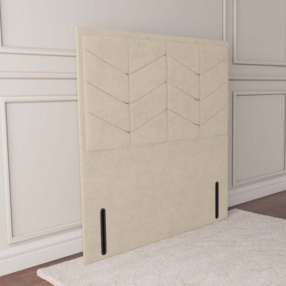 Lancaster Floor Standing Headboard - Cream Chenille