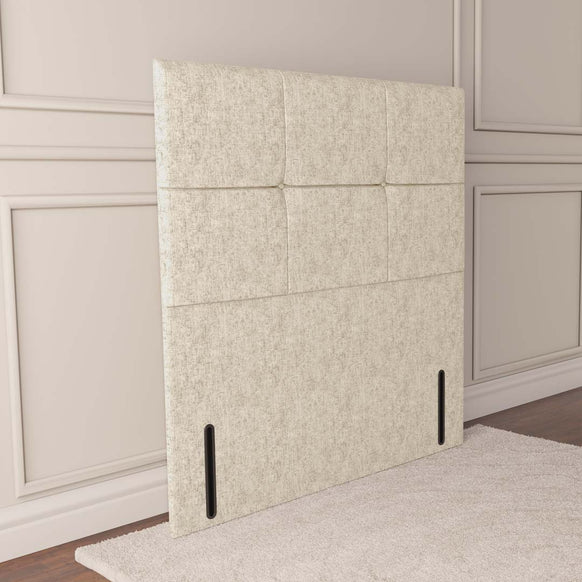 Lima Floor Standing Headboard - Cream Chenille