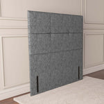 Lima Floor Standing Headboard - Silver Chenille