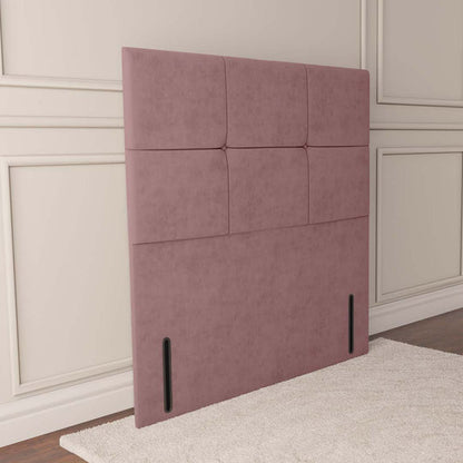 Lima Floor Standing Headboard - Pink Plush Velvet