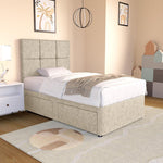 Lima Kids Divan Bed - Cream Chenille