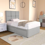 Lima Kids Divan Bed - Silver Linoso