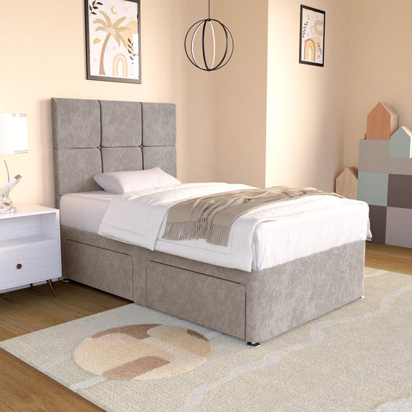 Lima Kids Divan Bed - Seal Grey Naples