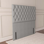 Moscow Floor Standing Headboard - Silver Linoso