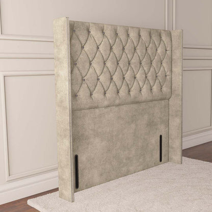 Luxor Wingback Floor Standing Headboard - Almond Coniston