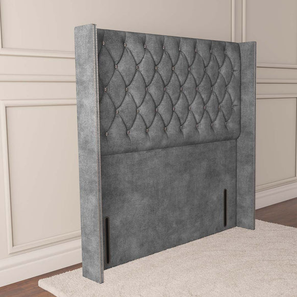 Luxor Wingback Floor Standing Headboard - Armour Coniston