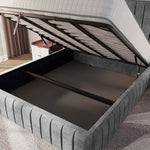 Milan Upholstered Ottoman Bed - Armour Coniston