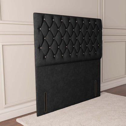 Moscow Floor Standing Headboard - Black Naples