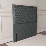 Oxford Floor Standing Headboard - Charcoal Chenille