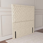 Oxford Floor Standing Headboard - Cream Chenille