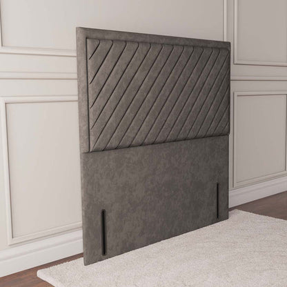 Oxford Floor Standing Headboard - Slate Grey Naples