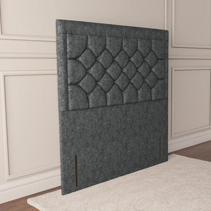 Panama Floor Standing Headboard - Charcoal Chenille