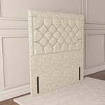 Panama Floor Standing Headboard - Cream Chenille
