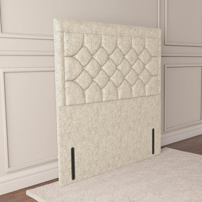 Panama Floor Standing Headboard - Cream Chenille