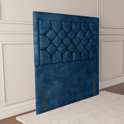 Panama Floor Standing Headboard - Blue Coniston