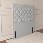 Panama Floor Standing Headboard - Silver Linoso