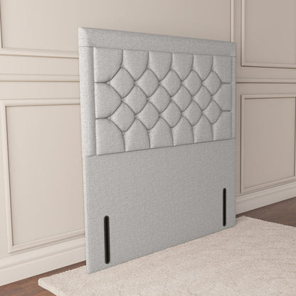 Panama Floor Standing Headboard - Silver Linoso