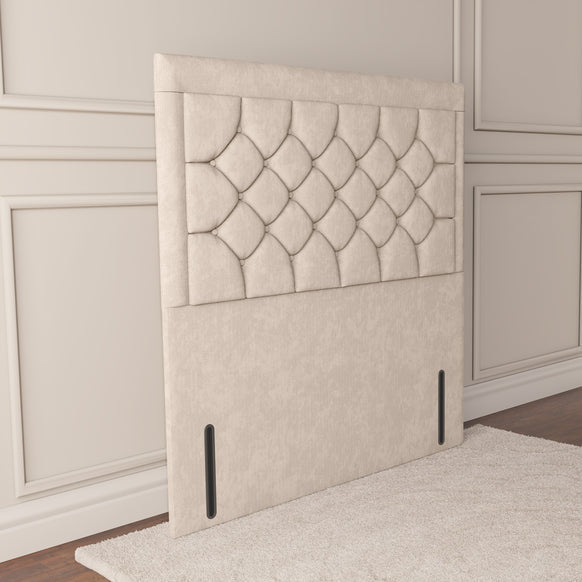 Panama Floor Standing Headboard - Cream Naples