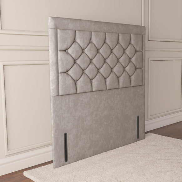 Panama Floor Standing Headboard - Seal Grey Naples