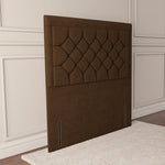 Panama Floor Standing Headboard - Mocca Plush Velvet