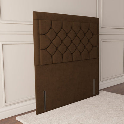 Panama Floor Standing Headboard - Mocca Plush Velvet