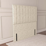 Prague Floor Standing Headboard - Cream Chenille