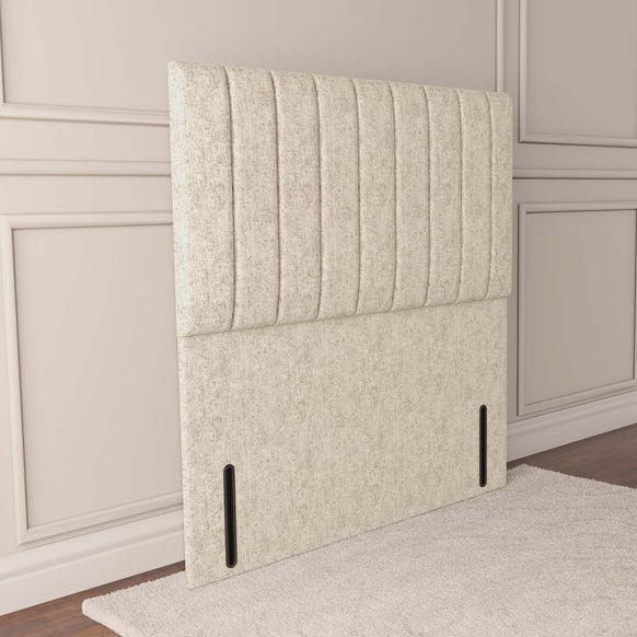 Prague Floor Standing Headboard - Cream Chenille