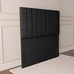 Prague Floor Standing Headboard - Black Naples