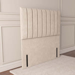 Prague Floor Standing Headboard - Cream Naples