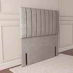 Prague Floor Standing Headboard - Charcoal Chenille