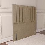 Prague Floor Standing Headboard - Mink Plush Velvet
