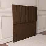 Prague Floor Standing Headboard - Mocca Plush Velvet