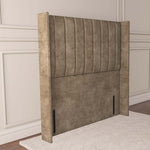 Prague Wingback Floor Standing Headboard - Mink Coniston